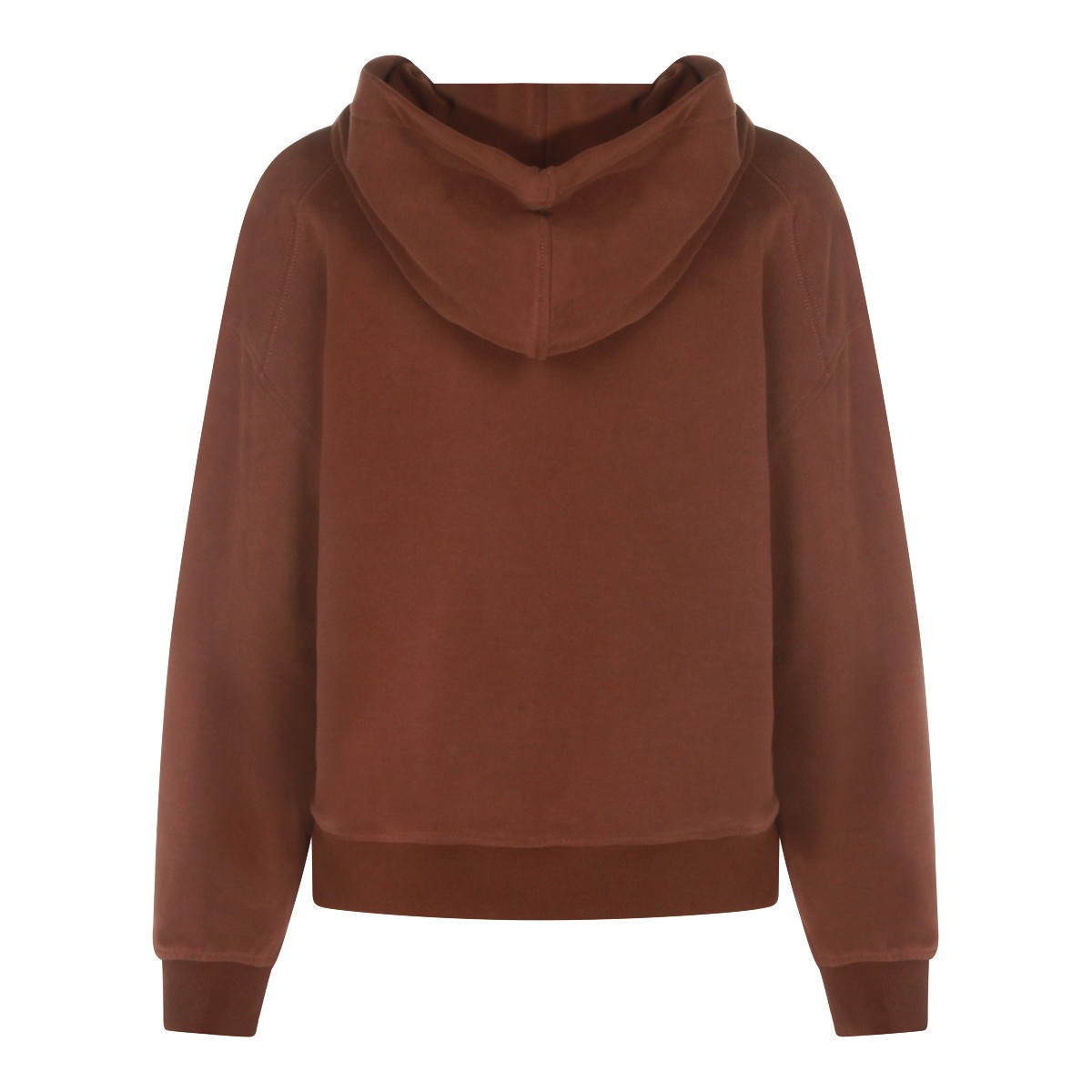 BROWN COTTON SWEATSHIRT