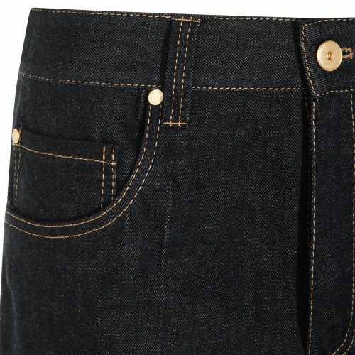 DARK BLUE COTTON SHORTS