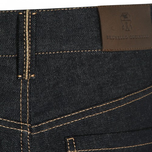 DARK BLUE COTTON SHORTS