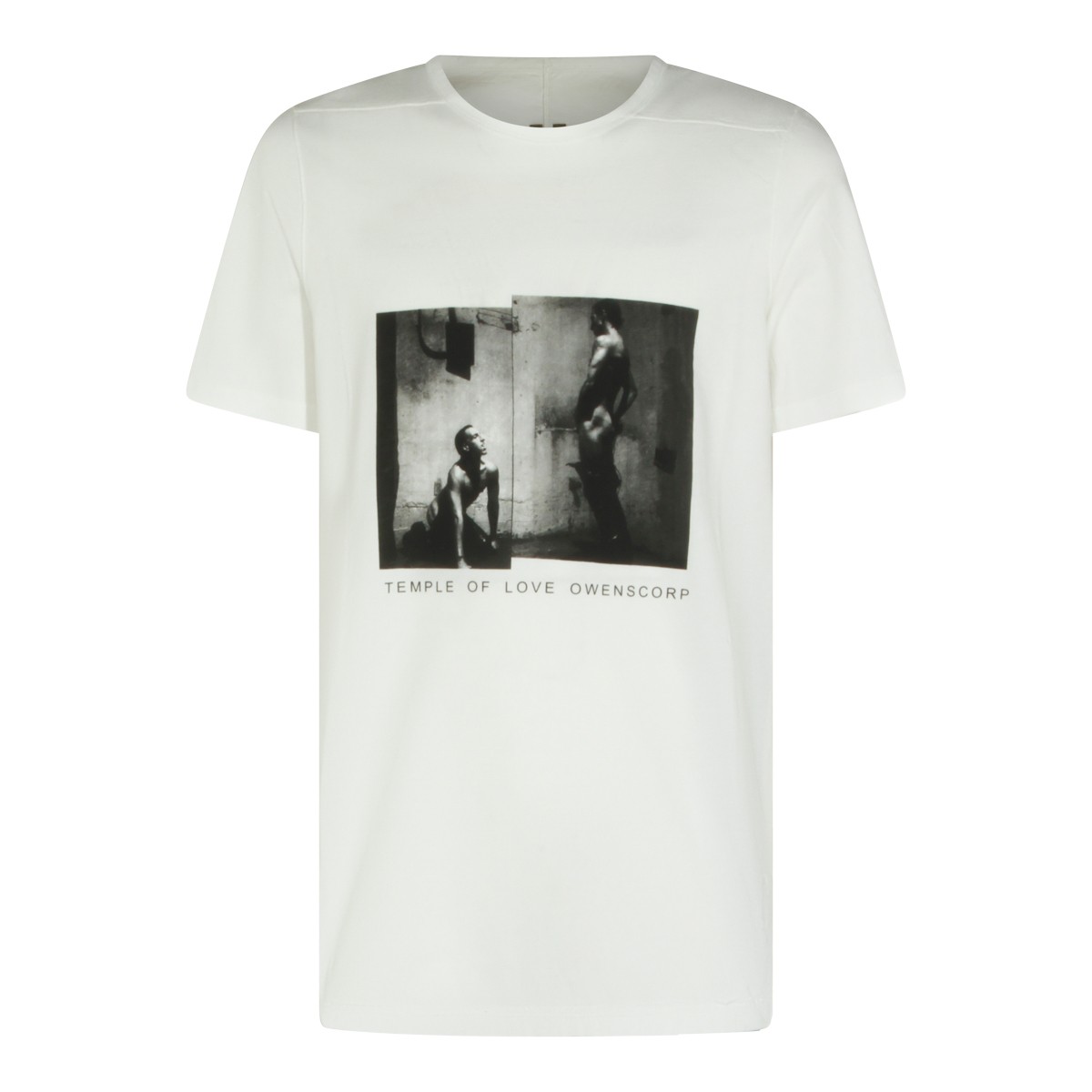 WHITE COTTON LEVEL T-SHIRT
