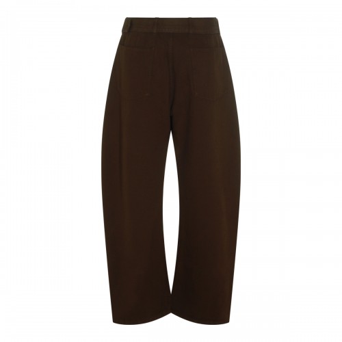 BROWN COTTON JEANS 2