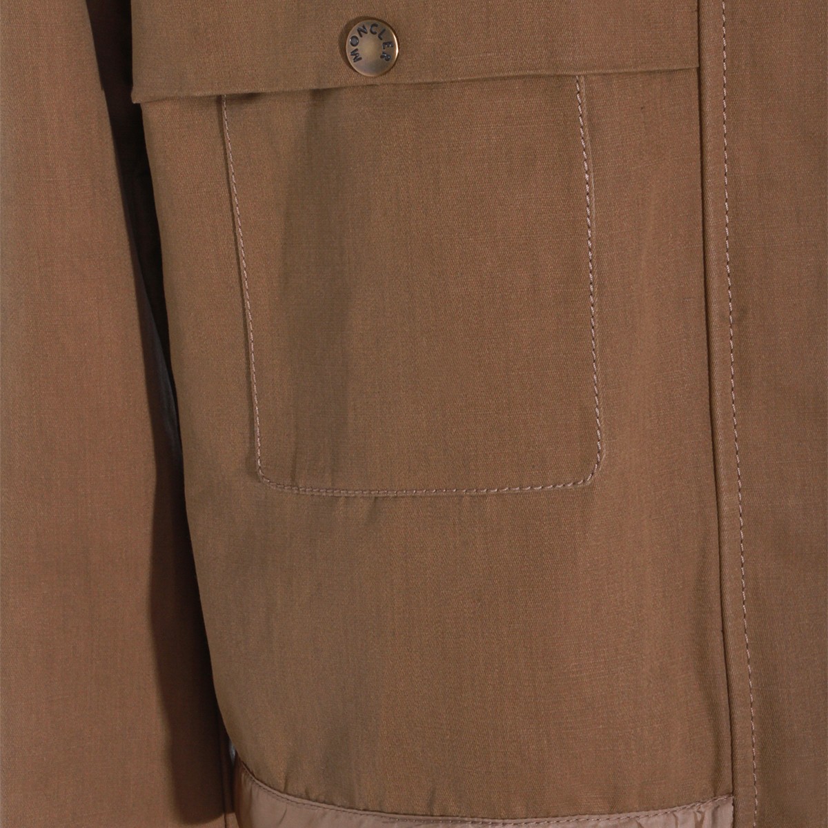 BROWN COTTON ACONITUM CASUAL JACKET