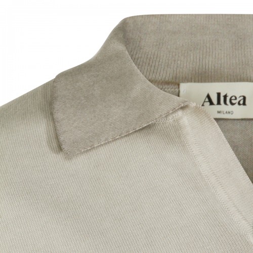 LIGHT BEIGE COTTON POLO SHIRT