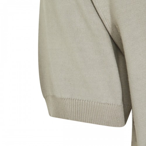 LIGHT BEIGE COTTON POLO SHIRT