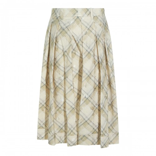 BEIGE COTTON SKIRT