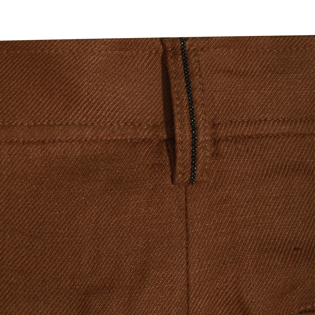BROWN LINEN SKIRT