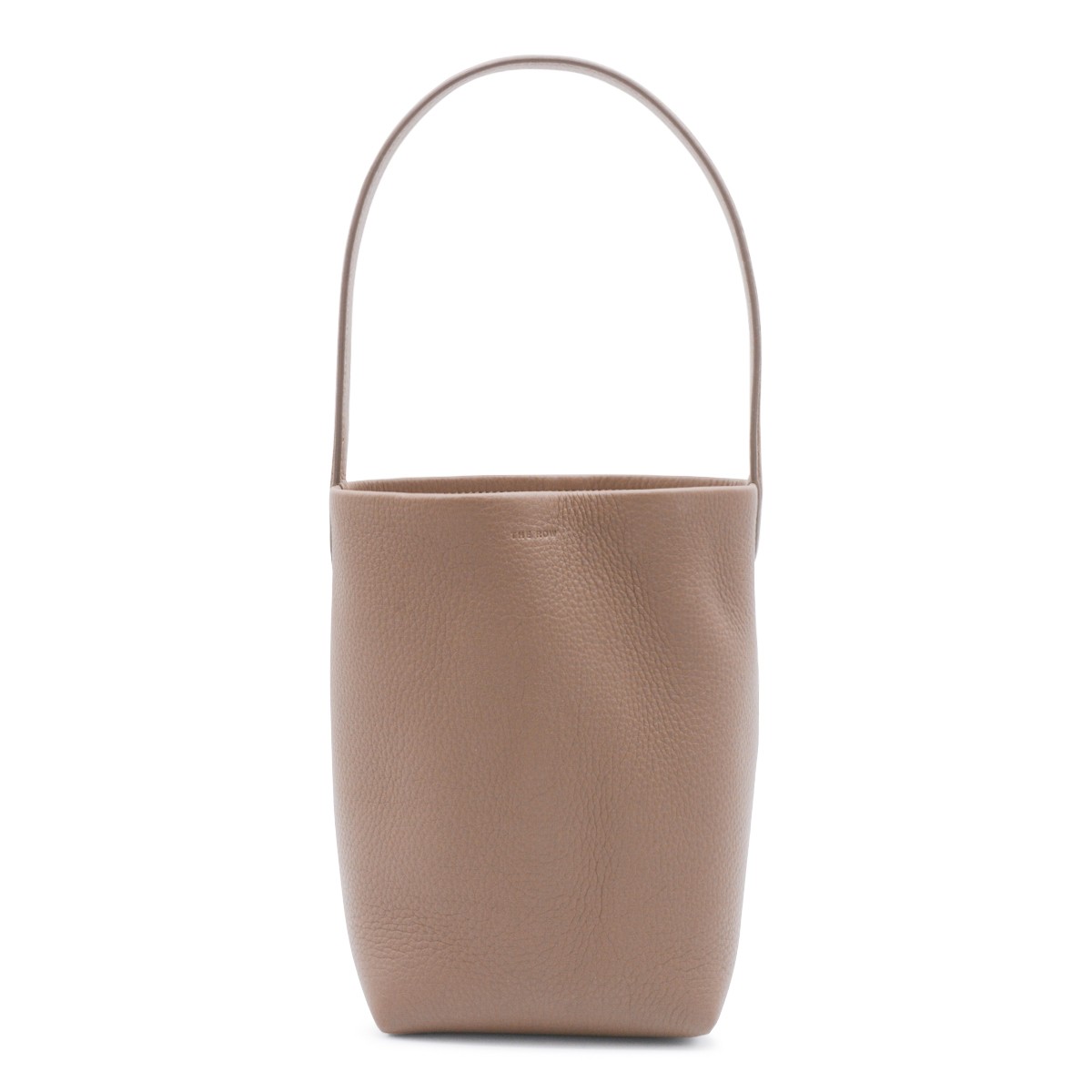 BEIGE LEATHER SMALL N/S PARK TOTE