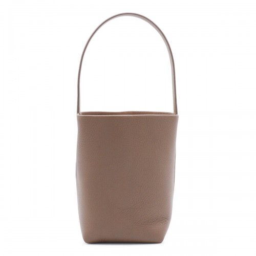 BEIGE LEATHER SMALL N/S PARK TOTE