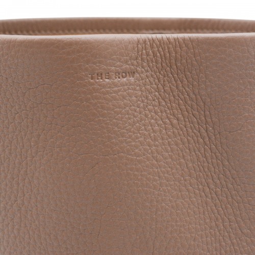 BEIGE LEATHER SMALL N/S PARK TOTE