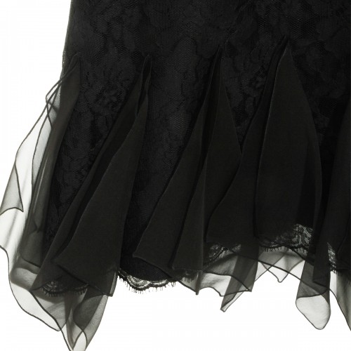 BLACK SILK SKIRT