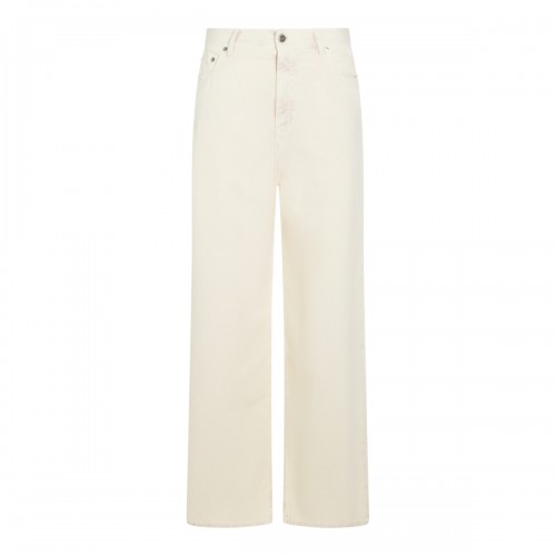 LIGHT BEIGE COTTON JEANS