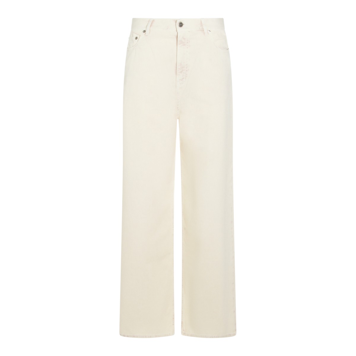 LIGHT BEIGE COTTON JEANS