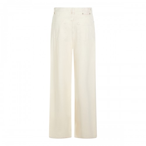 LIGHT BEIGE COTTON JEANS