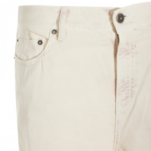 LIGHT BEIGE COTTON JEANS