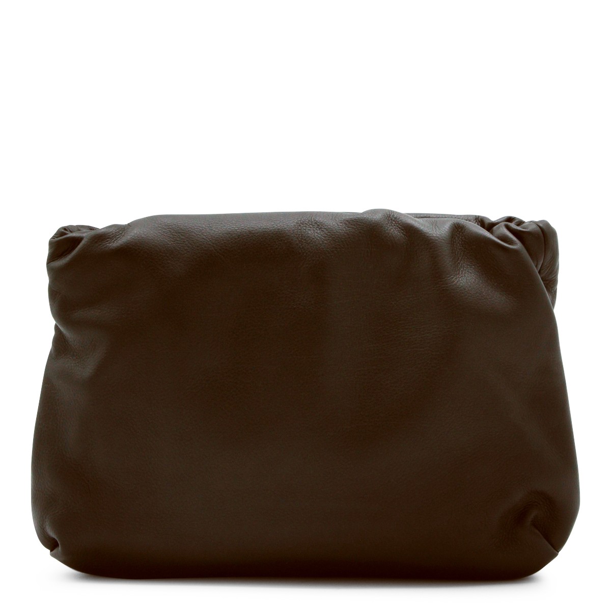 BROWN LEATHER BOURSE CROSSBODY BAG