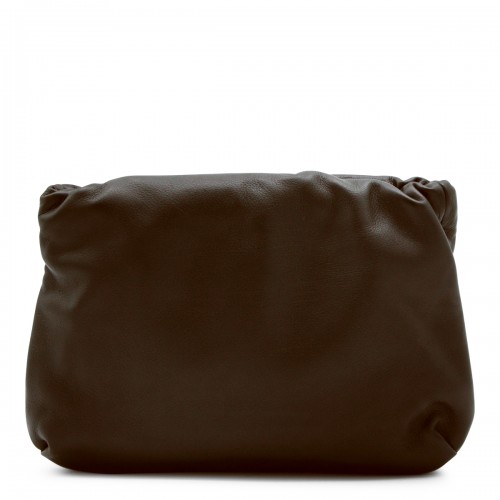 BROWN LEATHER BOURSE CROSSBODY BAG