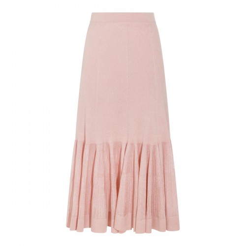 PINK VISCOSE SKIRT