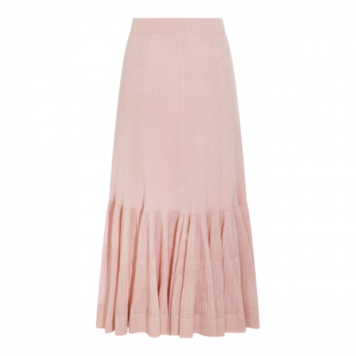 PINK VISCOSE SKIRT