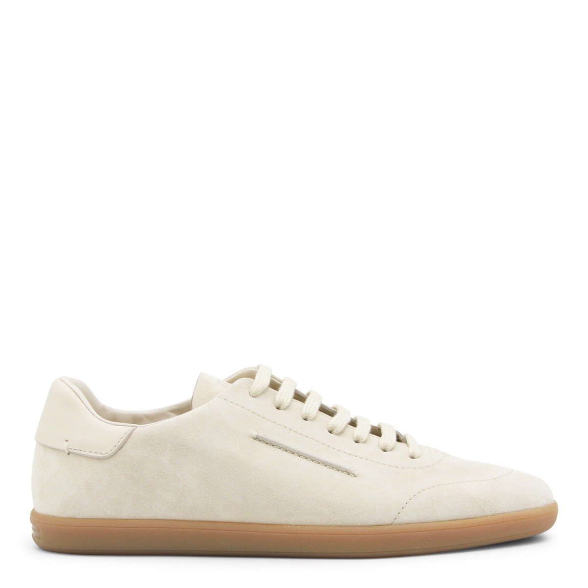 LIGHT BEIGE LEATHER SNEAKERS