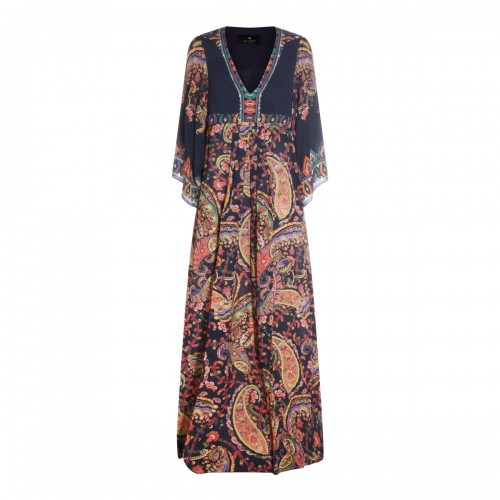 MULTICOLOR VISCOSE DRESS