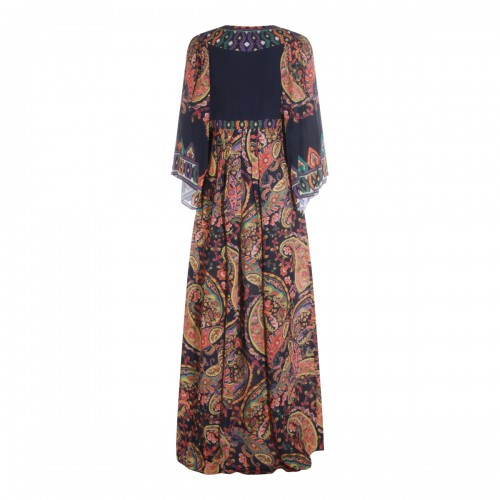 MULTICOLOR VISCOSE DRESS