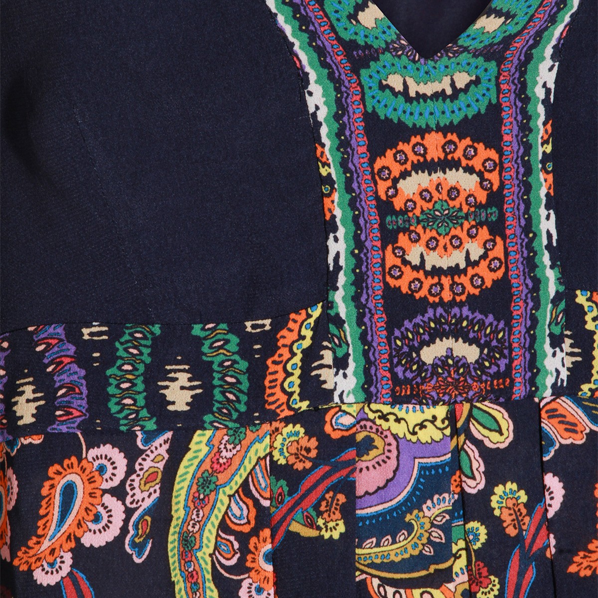 MULTICOLOR VISCOSE DRESS