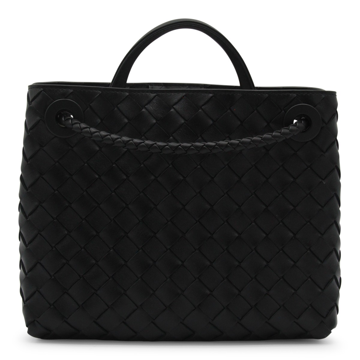 BLACK LEATHER ANDIAMO SMALL BAG