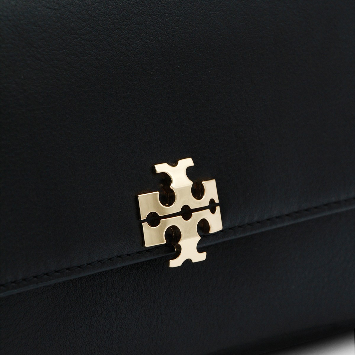 BLACK LEATHER SHOULDER BAG