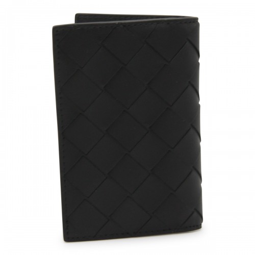 BLACK LEATHER CARD HOLDER