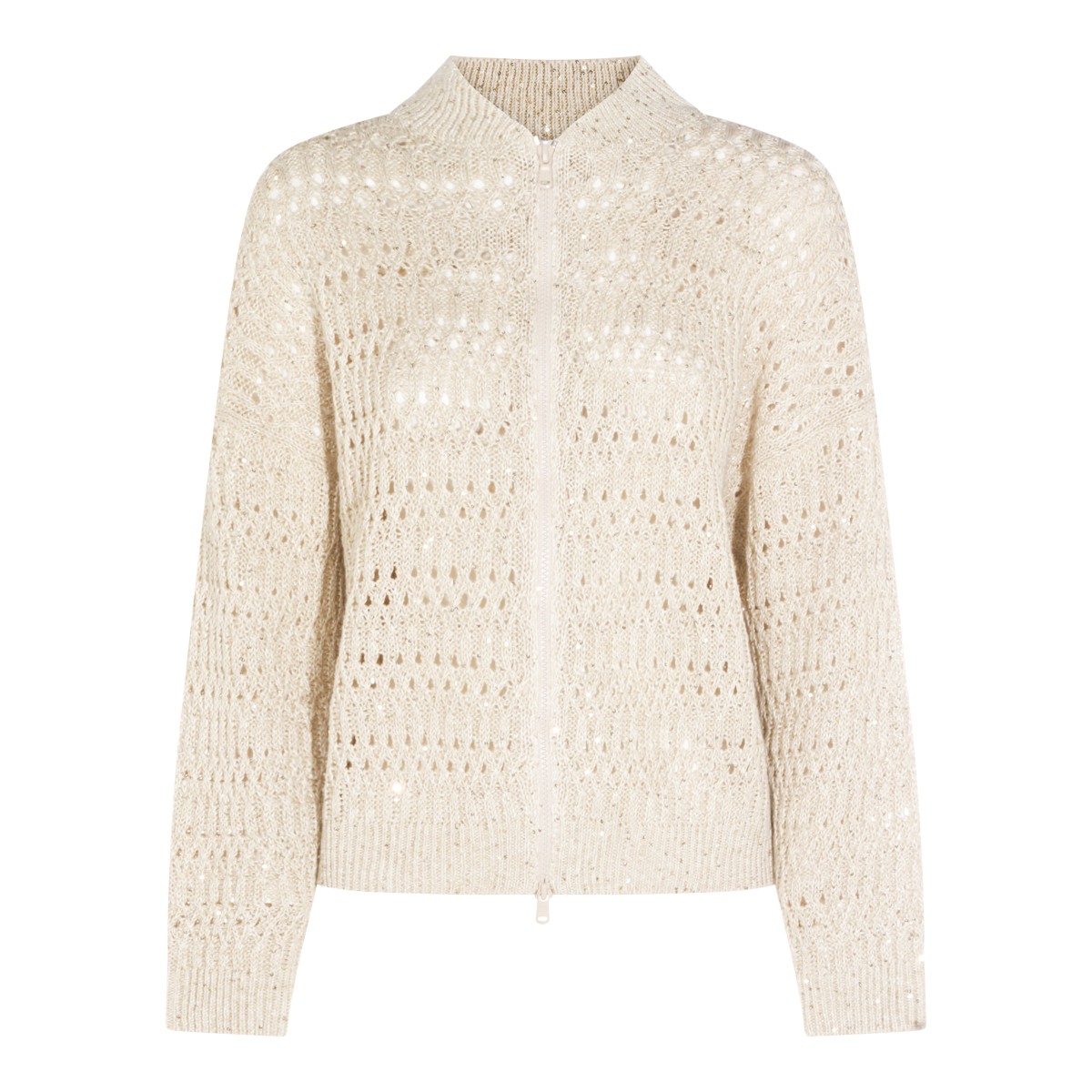 BEIGE LINEN KNITWEAR