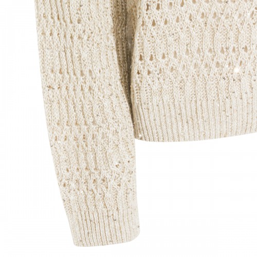 BEIGE LINEN KNITWEAR