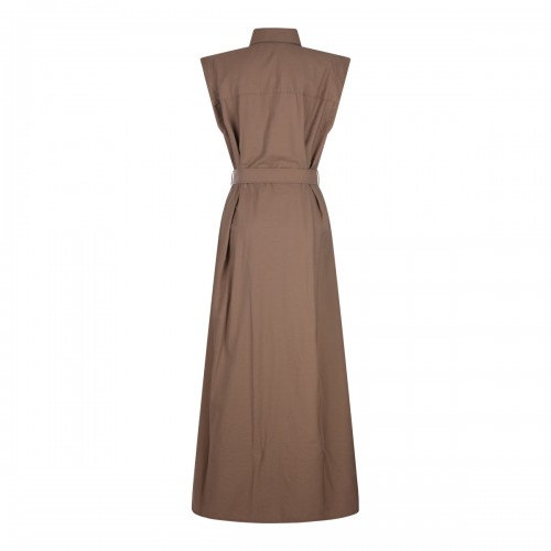 BROWN COTTON DRESS