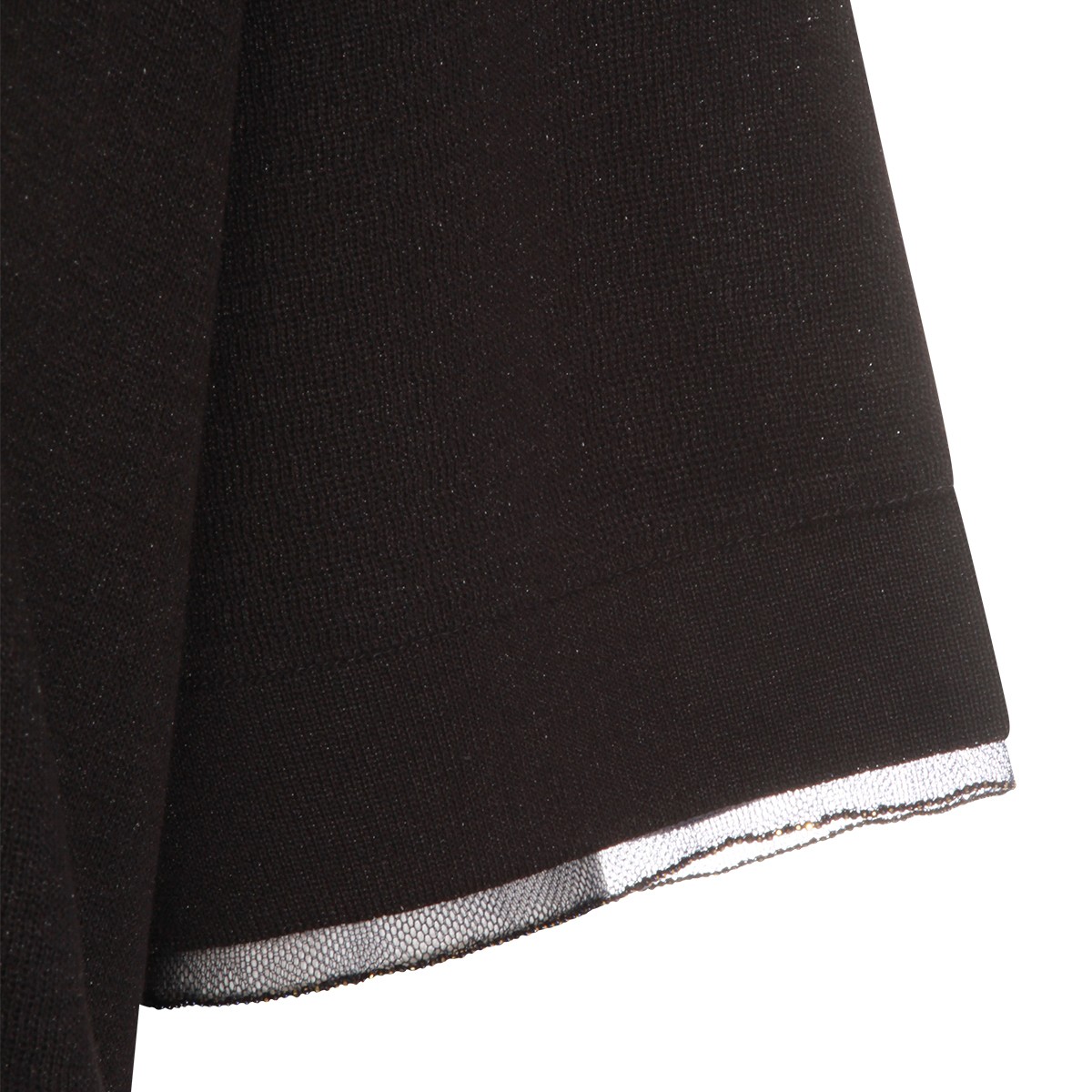 NAVY VISCOSE POLO SHIRT