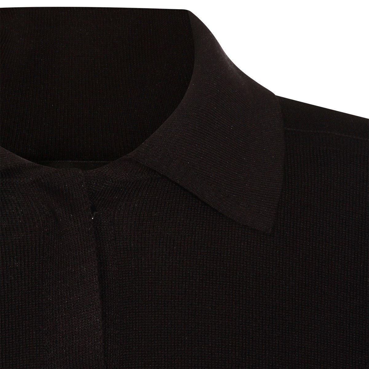 NAVY VISCOSE POLO SHIRT