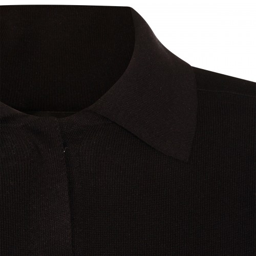 NAVY VISCOSE POLO SHIRT