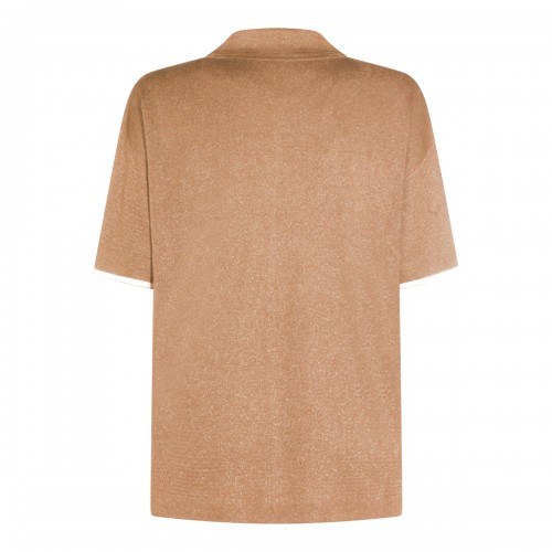 BROWN VISCOSE POLO SHIRT 2