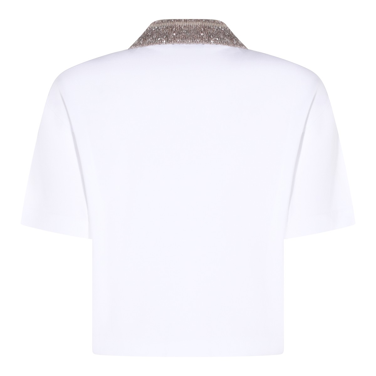 WHITE COTTON POLO SHIRT