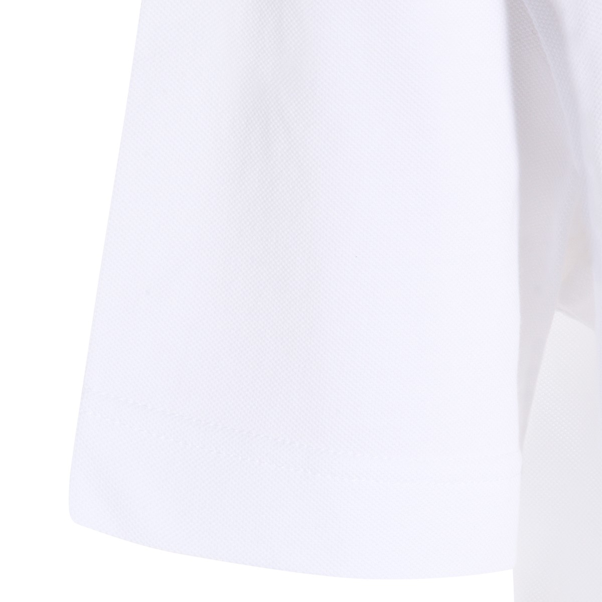 WHITE COTTON POLO SHIRT