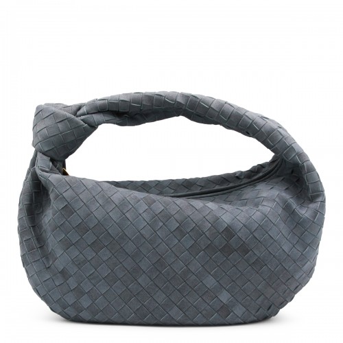 LIGHT BLUE LEATHER JODIE TOP HANDLE BAG