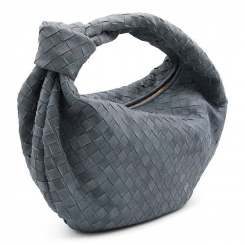 LIGHT BLUE LEATHER JODIE TOP HANDLE BAG