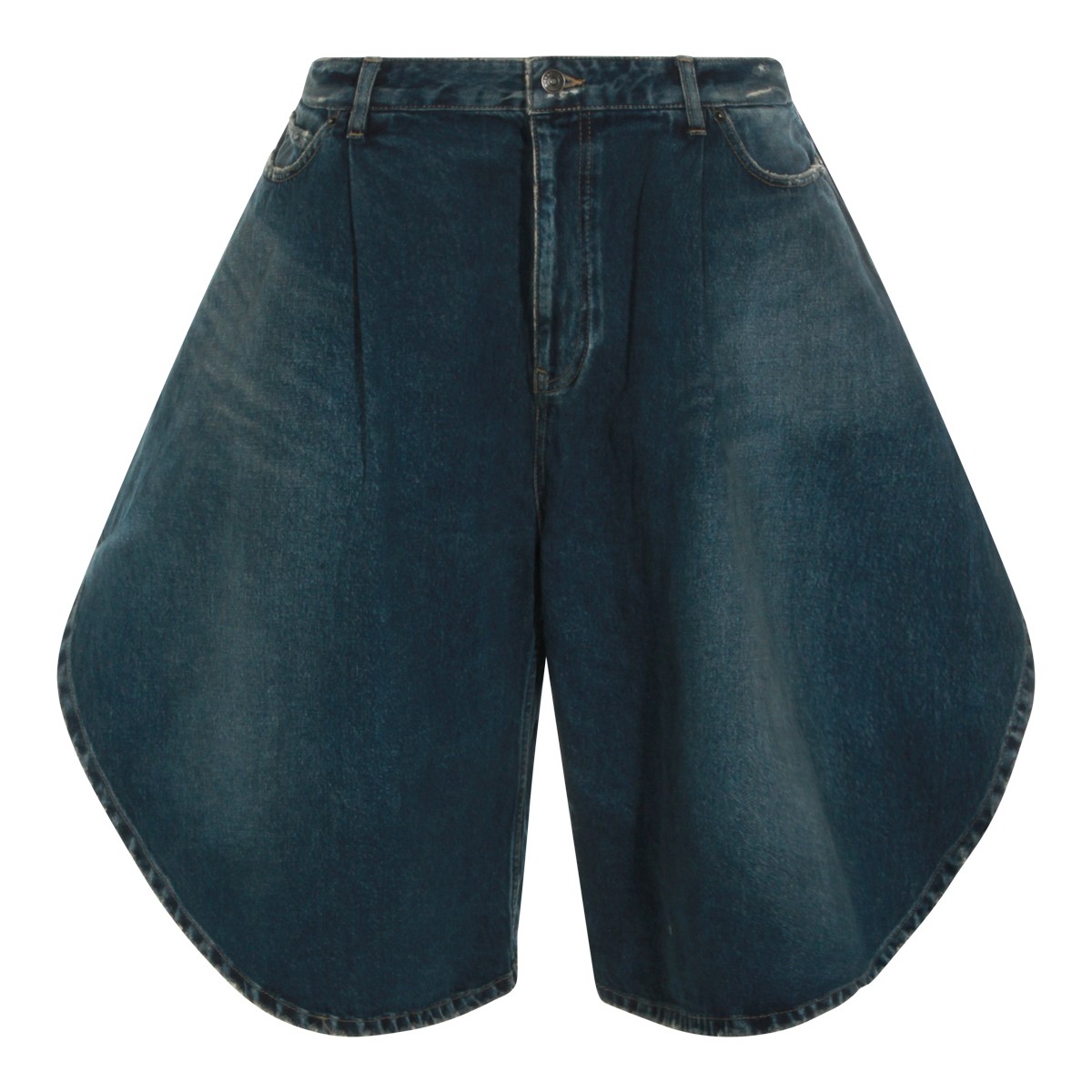 DARK BLUE COTTON SHORTS