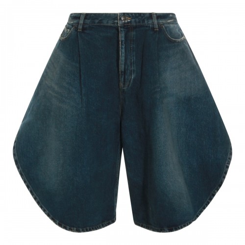 DARK BLUE COTTON SHORTS