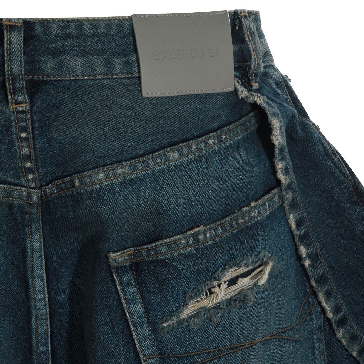 DARK BLUE COTTON SHORTS