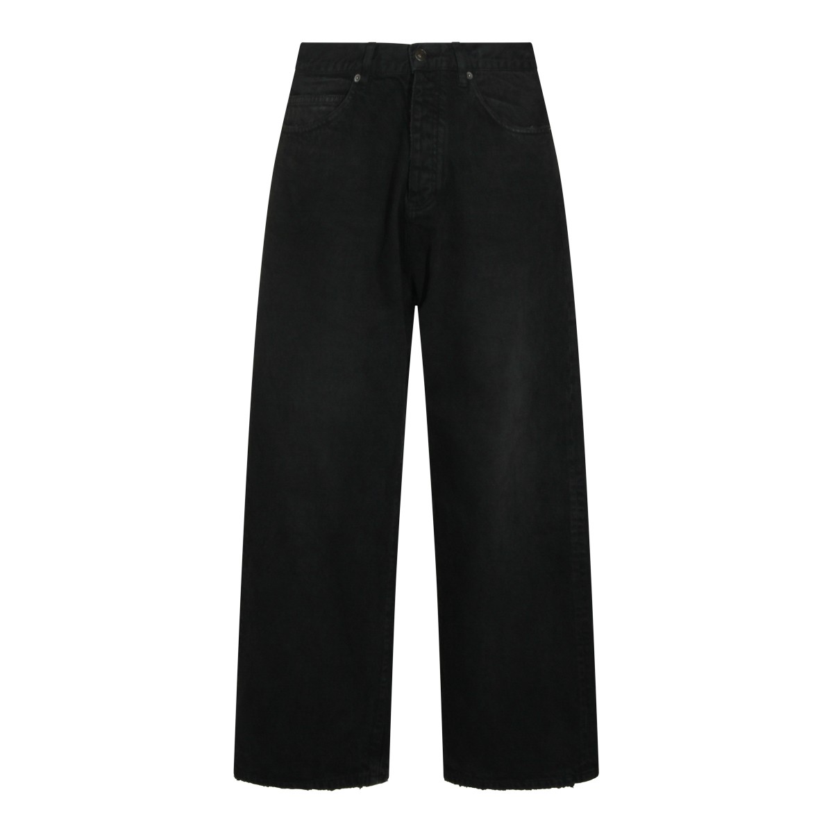 BLACK COTTON JEANS