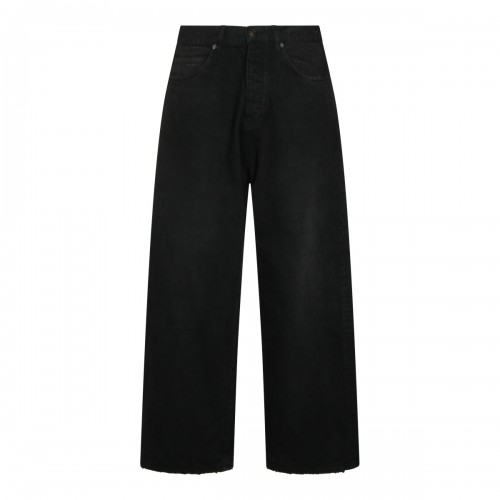BLACK COTTON JEANS