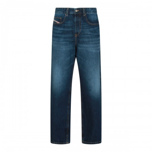DARK BLUE COTTON DENIM JEANS