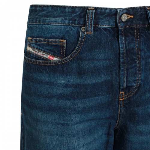 DARK BLUE COTTON DENIM JEANS