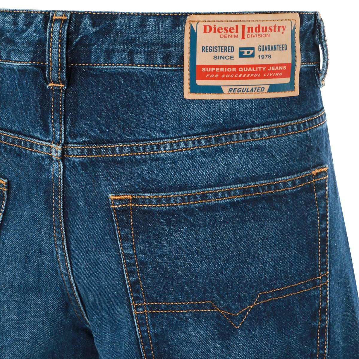 DARK BLUE COTTON DENIM JEANS