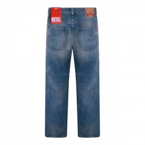 LIGHT BLUE COTTON DENIM JEANS 2