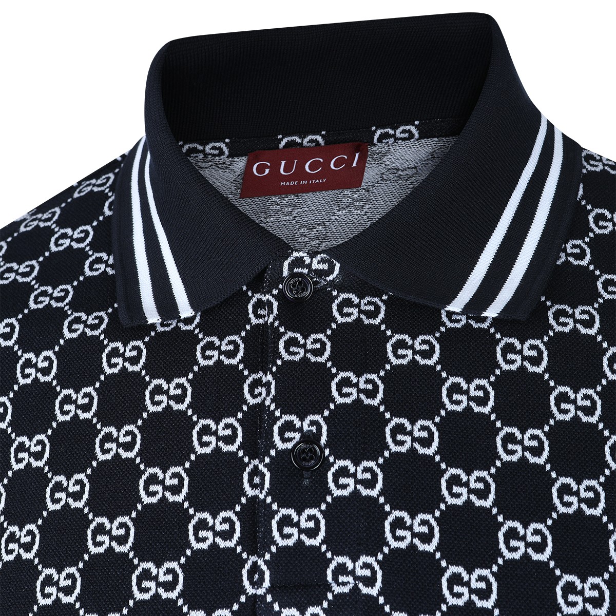 NAVY COTTON POLO SHIRT